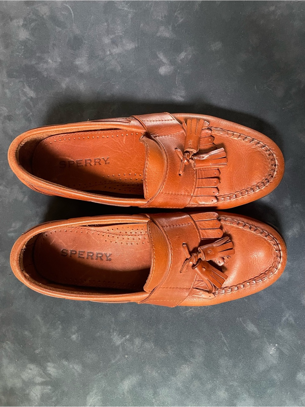 Sperry Tremont Kiltie Tassel Loafers — Cognac Leather — Men’s Size 7M